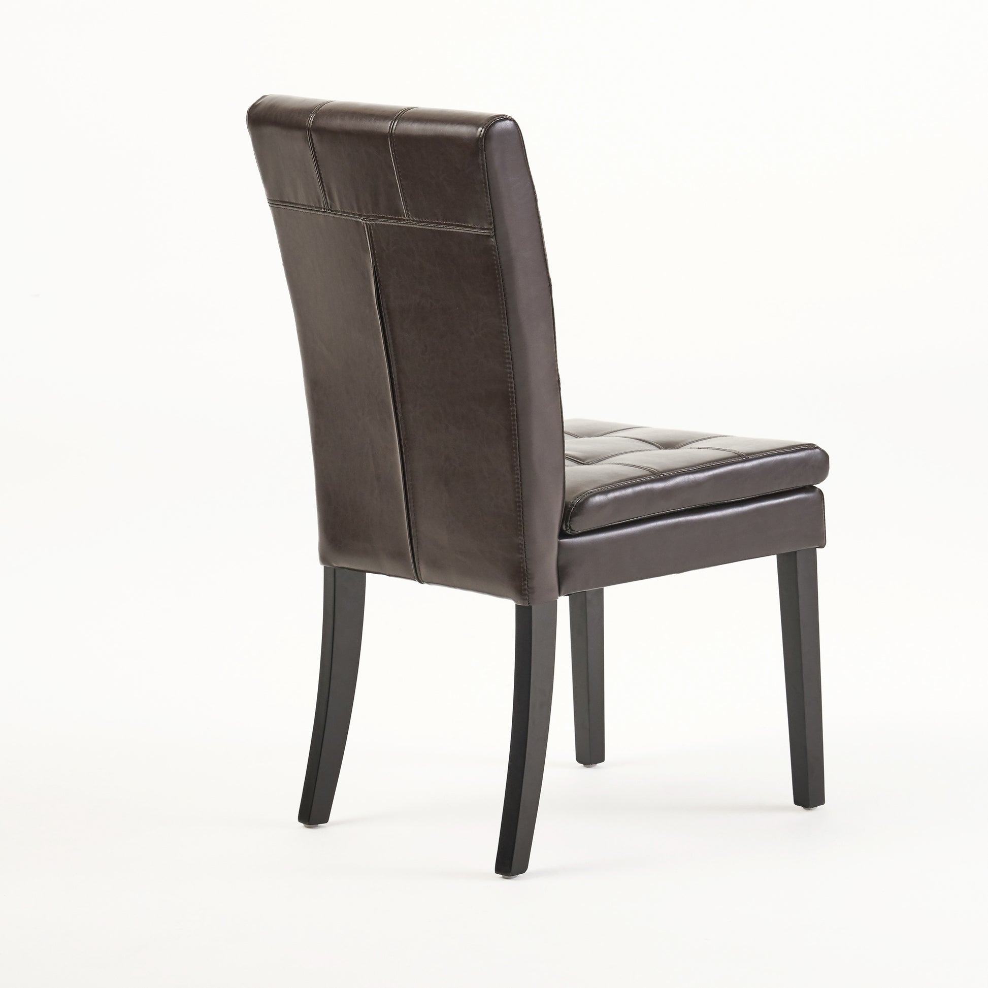 Badin Kd Dining Chair Chocolate Pu Leather