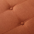 Storage Ottoman Orange Fabric