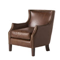 Single Sofa Brown Leather