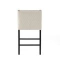 Eaton Barstool Ivory Leather