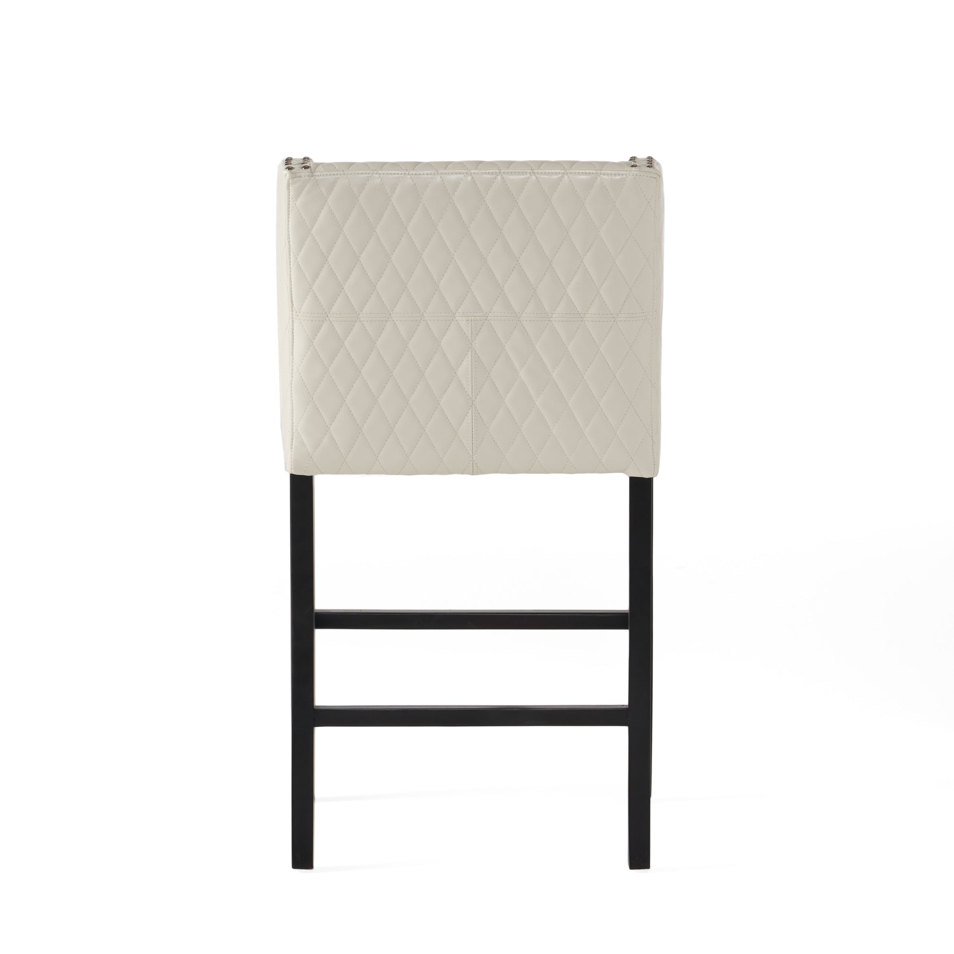 Eaton Barstool Ivory Leather