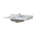 Sintered Stonebathroom Vanity Top White Gold Side Splash White Sintered Stone