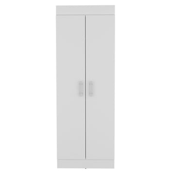 Pantry Cabinet Clinton, Kitchen, White White Particle Board Engineered Wood