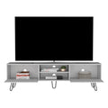 Tv Stand Franklin, Living Room, White White 50 59 Inches Particle Board Engineered Wood