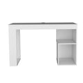 Desk Adona, Office, White White Particle Board Engineered Wood