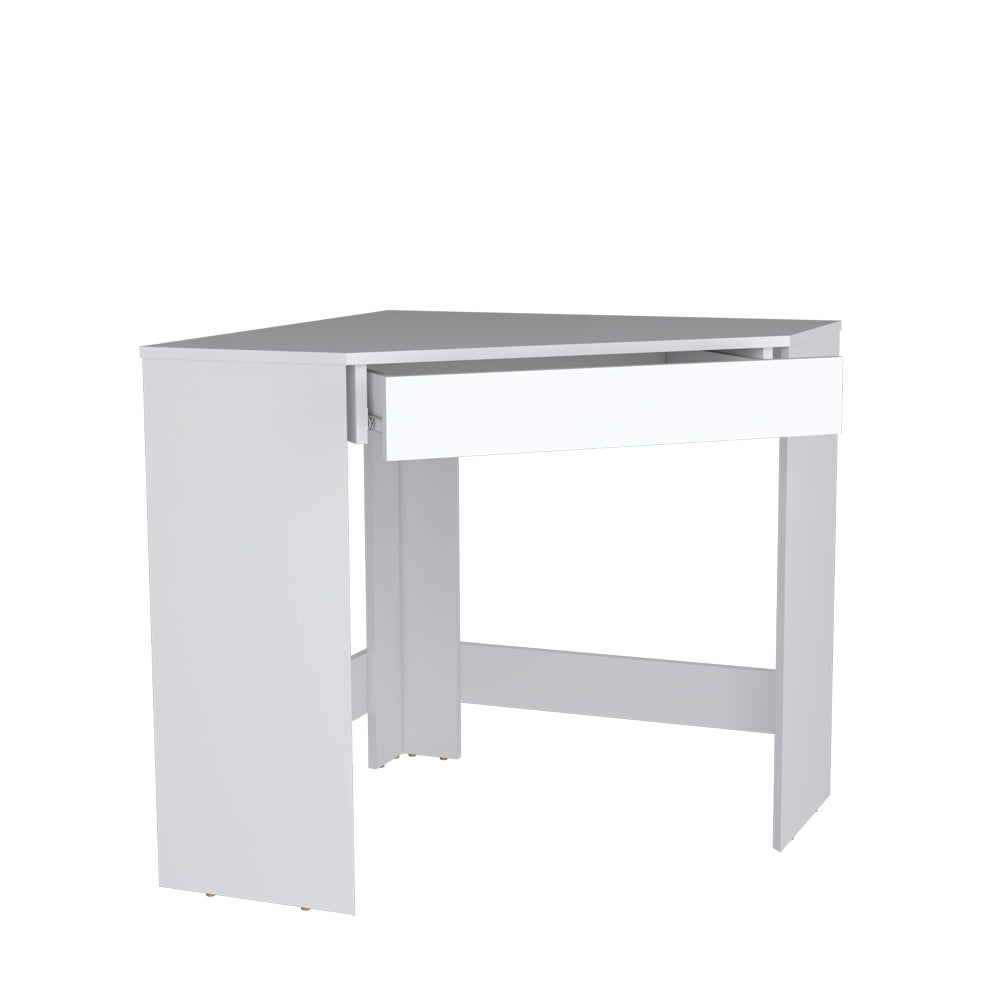 Corner Desk Granger, Office, White Black Particle Board Engineered Wood