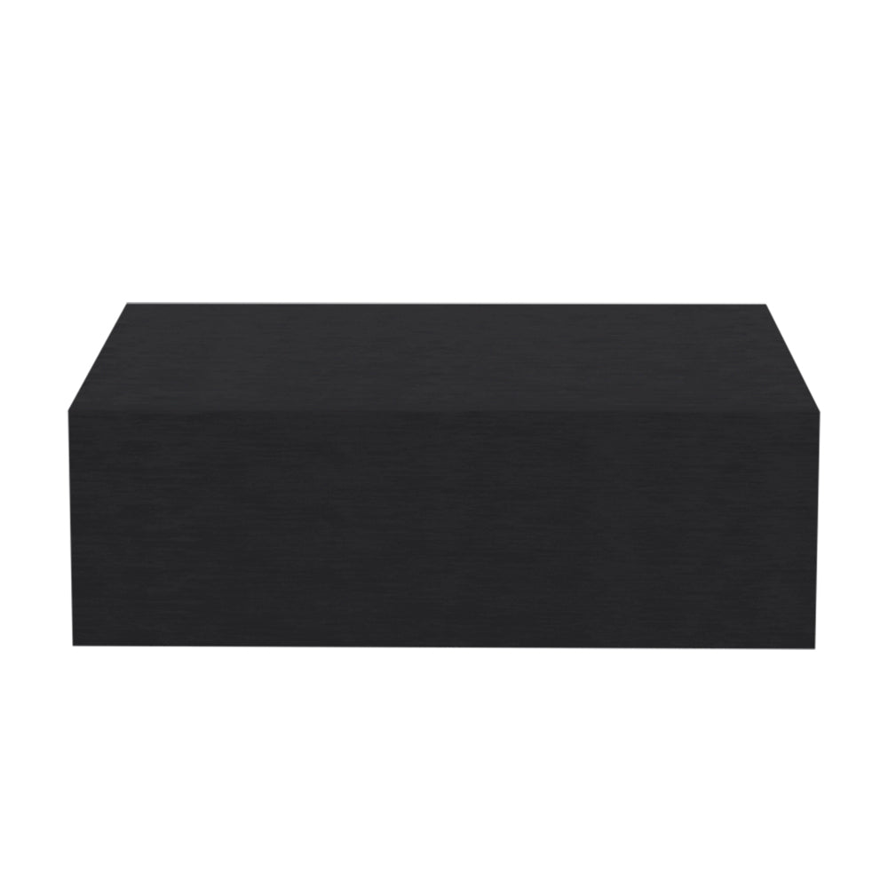 Nightstand Isola, Bedroom, Black Black Particle Board Engineered Wood