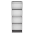 Bookcase Benzoni, Office, Matt Gray White Multicolor Particle Board Engineered Wood