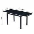 Black Ceramic Modern Rectangular Expandable Dining Room Table For Space Saving Kitchen Small Space Table Black Triangular Dining Room Modern Square Ceramic H Shape