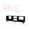 2Pc Living Room Set Millville, Living Room, Black Black Particle Board Engineered Wood