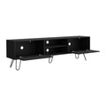 Tv Stand Franklin, Living Room, Black Black 50 59 Inches Particle Board Engineered Wood