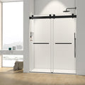 44 48 In. W X 76 In. H Frameless Soft Closing Shower Door, Double Sliding Shower Door, 5 16