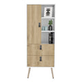 Tall Dresser Magness, Bedroom, White Macadamia Multicolor Particle Board Engineered Wood