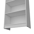 Bookcase 4 Shelves Benzoni, Office, White White Particle Board Engineered Wood