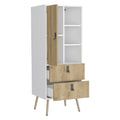 Tall Dresser Magness, Bedroom, White Macadamia Multicolor Particle Board Engineered Wood