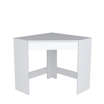 Corner Desk Granger, Office, White Black Particle Board Engineered Wood