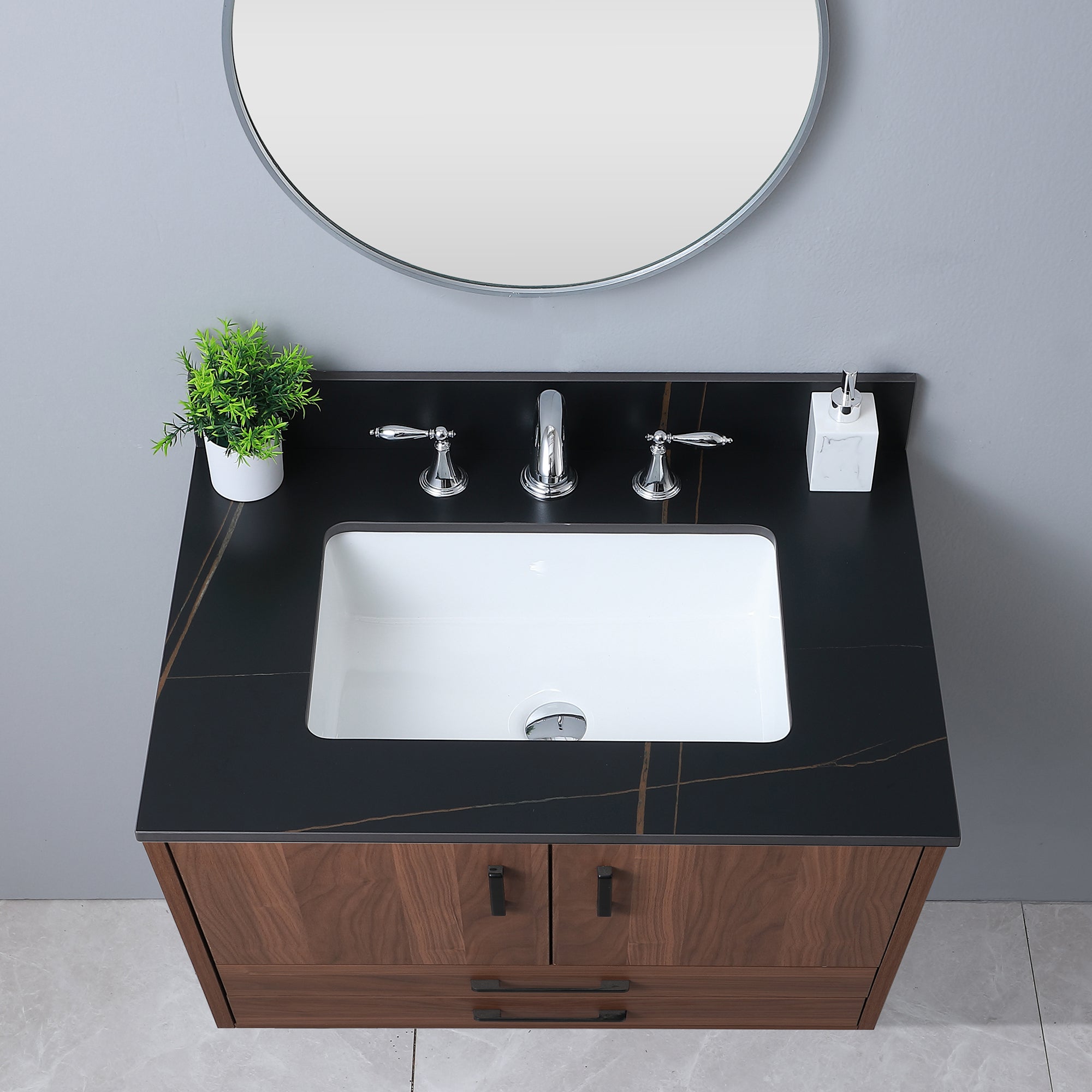 Montary 31inch sintered stone bathroom vanity top