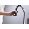 Kitchen Faucet With Pull Down Sprayer Brushed Nickel Stainless Steel