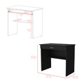 Desk Eden, Office, Black Black Particle Board Engineered Wood