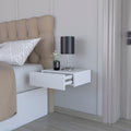 Nightstand Isola, Bedroom, White White Particle Board Engineered Wood