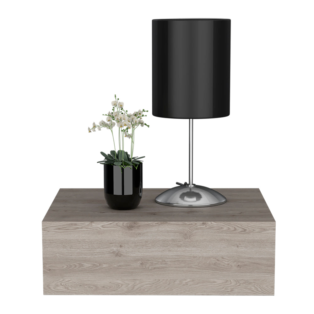 Nightstand Isola, Bedroom, Light Gray Light Gray Particle Board Engineered Wood