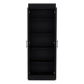 Pantry Cabinet Clinton, Kitchen, Black Black Particle Board Engineered Wood