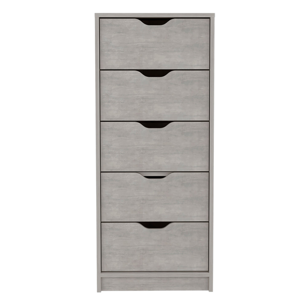 Kamran Dresser, Bedroom, Concrete Gray Grey Particle Board Engineered Wood