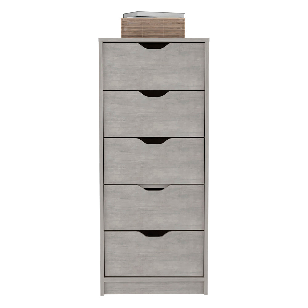 Kamran Dresser, Bedroom, Concrete Gray Grey Particle Board Engineered Wood