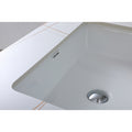 37Inch Bathroom Vanity Top Stone White Gold Style Tops With Rectangle Undermount Ceramic Sink And Three Faucet Hole White Sintered Stone