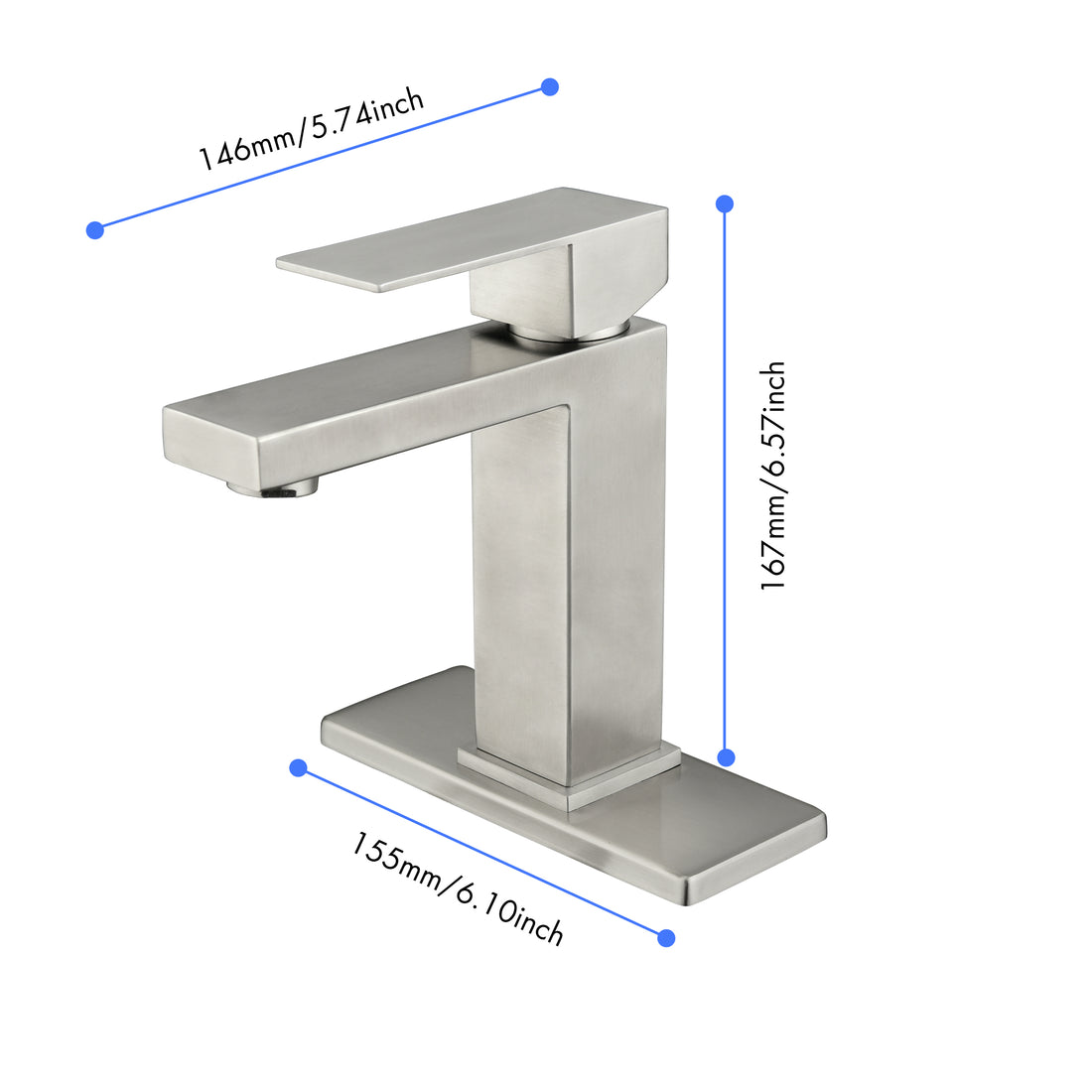 Single Handle Single Hole Bathroom Sink Faucet -