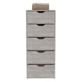 Kamran Dresser, Bedroom, Concrete Gray Grey Particle Board Engineered Wood