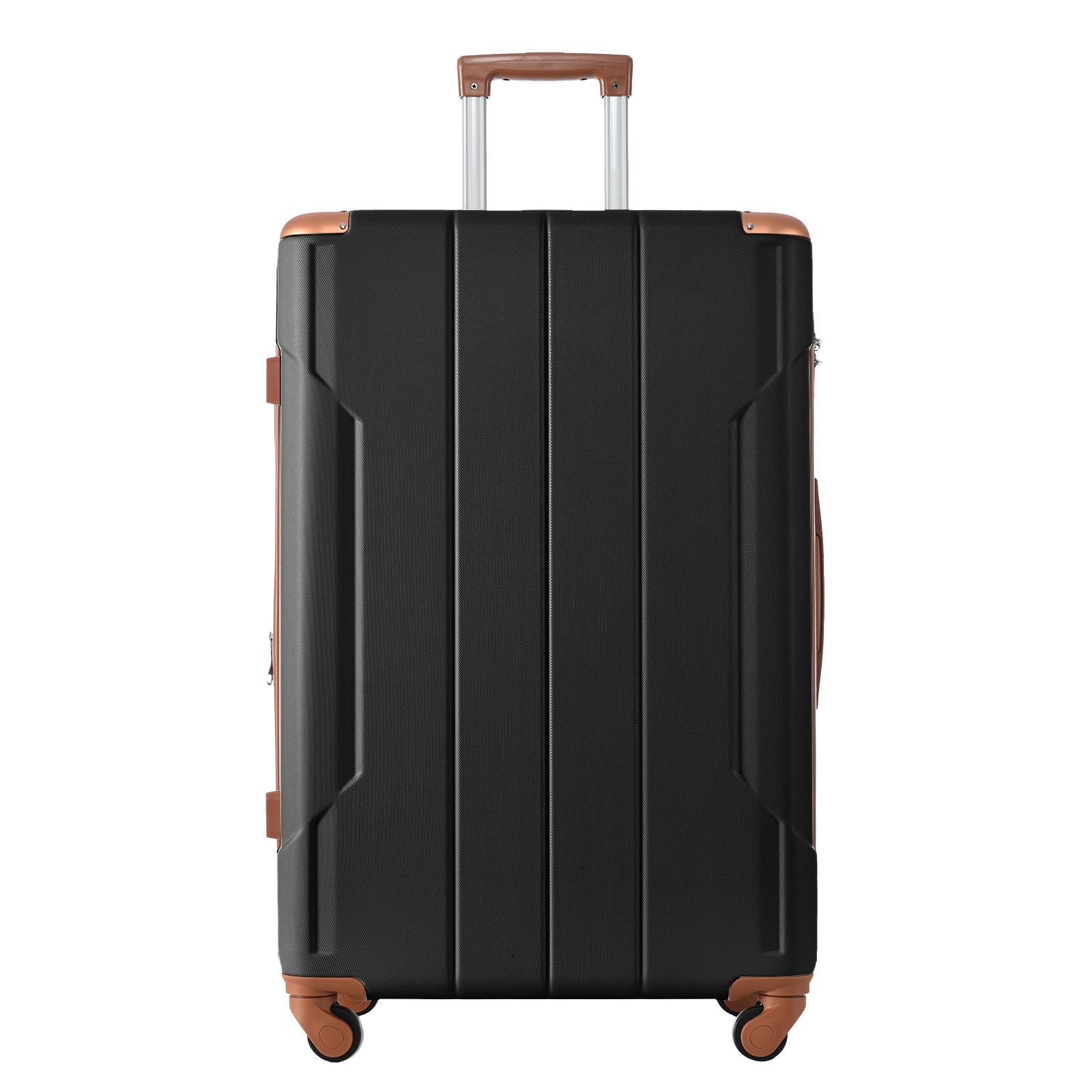 Hardshell Luggage Spinner Suitcase with TSA Lock black brown-abs