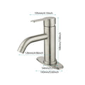 Single Handle Bathroom Sink Faucet Brushed Nickel Stainless Steel