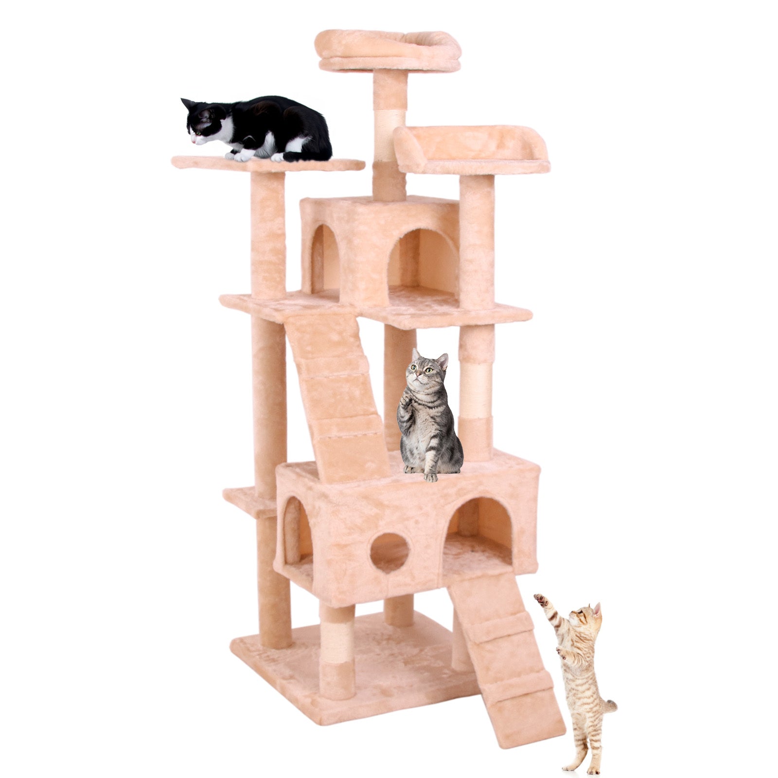 Cat Climbing Frame Creamy White Altay Velvet