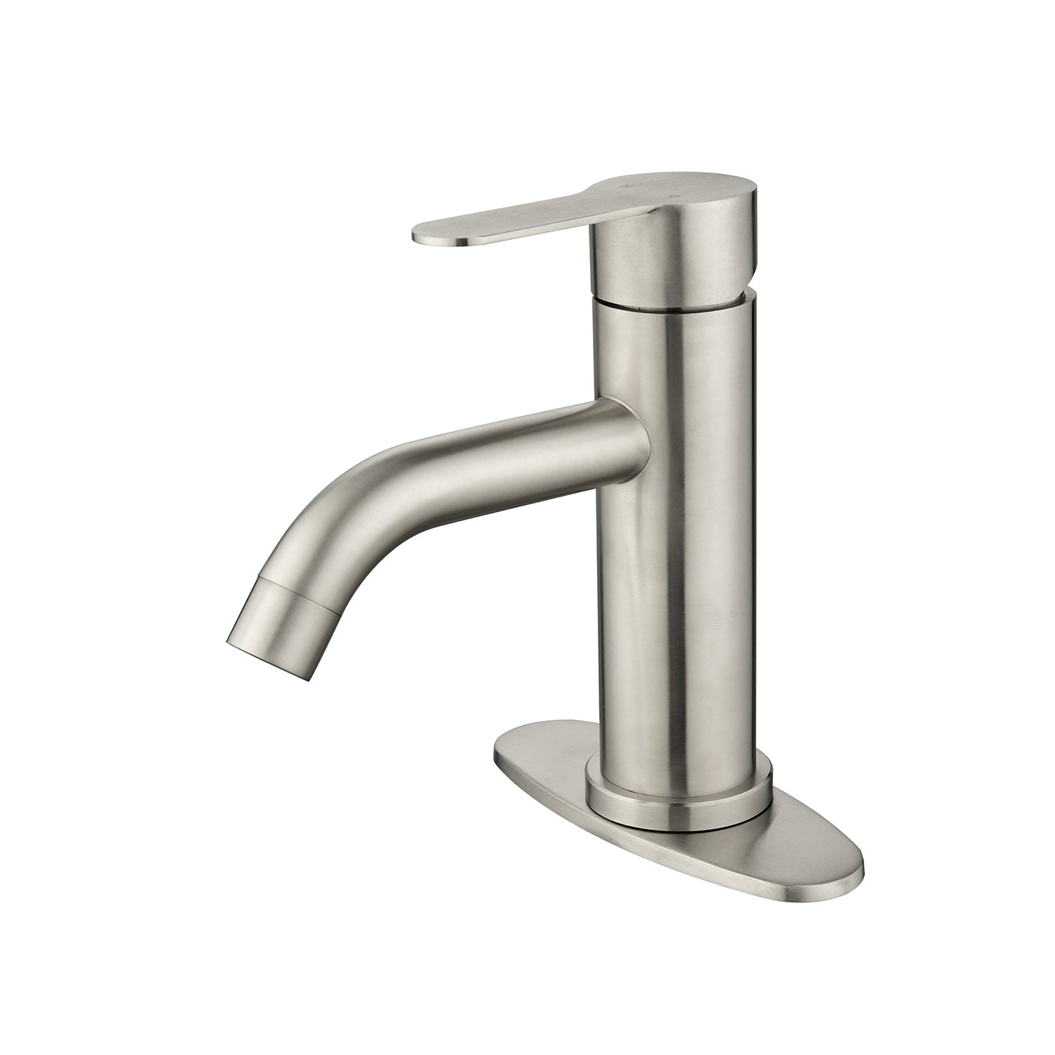 Single Handle Bathroom Sink Faucet Brushed Nickel Stainless Steel