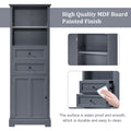 Bathroom Storage Cabinet, Tall Storage Cabinet with grey-mdf