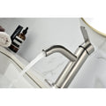 Single Handle Bathroom Sink Faucet Brushed Nickel Stainless Steel