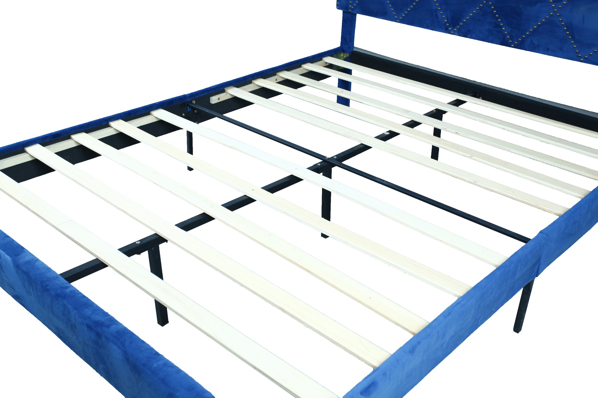 Modern Suede Velvet Curved Upholstered Bed, Trim Queen Dark Grey Polyester Fabric