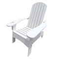 Outdoor Or Indoor Wood Adirondack Chair With An Hole To Hold Umbrella On The Arm ,White White Solid Wood