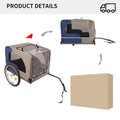 Tangkula Dog Bike Trailer, Mesh Dog Cart