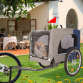 Tangkula Dog Bike Trailer, Mesh Dog Cart