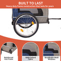 Tangkula Dog Bike Trailer, Mesh Dog Cart