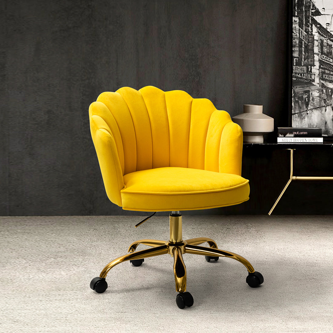 Belanda Task Chair YELLOW yellow-modern-foam-polyester