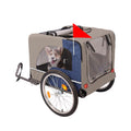 Tangkula Dog Bike Trailer, Mesh Dog Cart