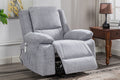 Electric Power Recliner Chair With Massage For Elderly ,Remote Control Multi Function Lifting, Timing, Cushion Heating Chair With Side Pocket Light Grey Light Grey Cat Scratch Fabric