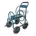 Garden Hose Reel Cart 4 Wheels Portable Garden Hose Reel Cart With Storage Basket Rust Resistant Heavy Duty Water Hose Holder Green Abs Rubber Steel Q235