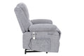 Electric Power Recliner Chair With Massage For Elderly ,Remote Control Multi Function Lifting, Timing, Cushion Heating Chair With Side Pocket Light Grey Light Grey Cat Scratch Fabric