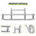 Front Bumper Deer Guard For Freightliner Cascadia 2008 2017 With Bracket G04018 Silver Stainless Steel