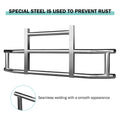 Stainless Steel Deer Guard Bumper For Kenworth T680 2008 2021 With Brackets Chrome Stainless Steel