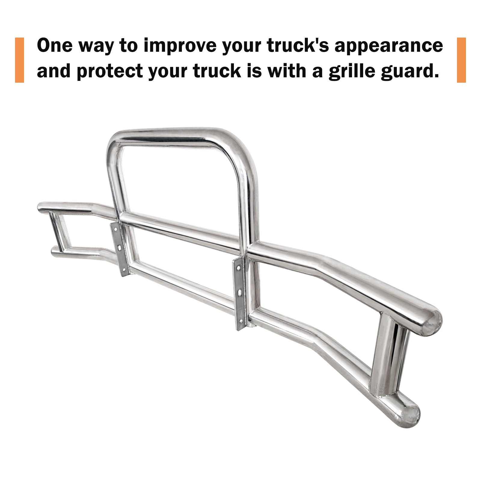 Stainless Steel Deer Guard Bumper for Freightliner chrome-stainless steel